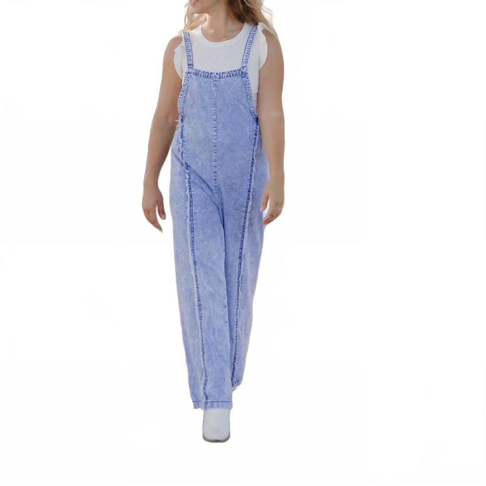 NEW THREADED PEAR emily denim jumper in blue
